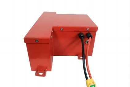 Batteria al litio EV prismatica rossa stabile per veicolo logistico elettrico
