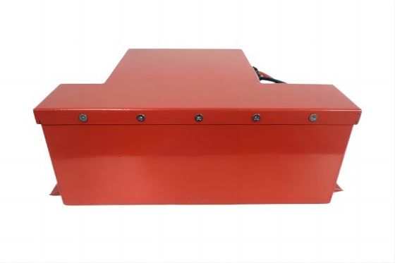 Batteria al litio EV prismatica rossa stabile per veicolo logistico elettrico