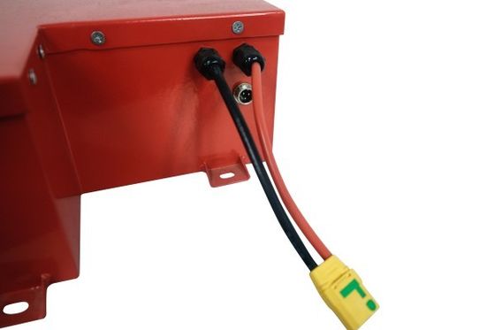 Batteria al litio EV prismatica rossa stabile per veicolo logistico elettrico