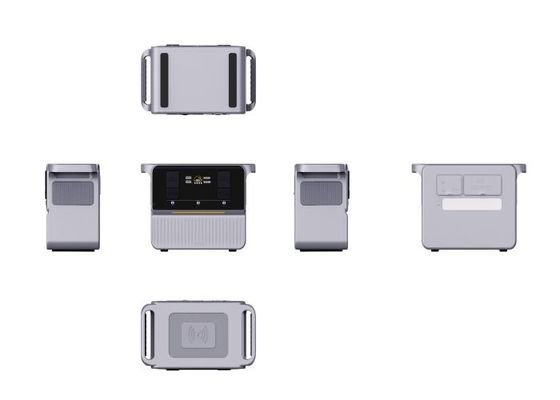 Centrale elettrica portatile da esterno leggera da 2400 W multiuso con caricabatterie wireless