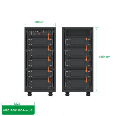 batteria al litio del supporto di scaffale di 51.2V 500AH, UPS multiuso della casa dello ione di litio
