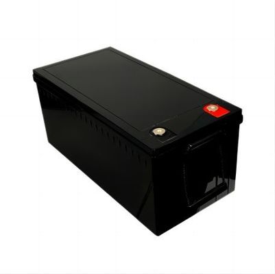Potere ad alto rendimento rispettoso dell'ambiente 12.8V 220AH nero opaco con la batteria al litio delle cellule BYD LifeP04 per camper