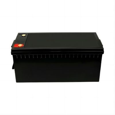 Potere ad alto rendimento rispettoso dell'ambiente 12.8V 220AH nero opaco con la batteria al litio delle cellule BYD LifeP04 per camper
