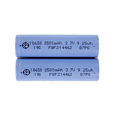 Batteria al litio 18650 multifunzionale 3,7 V 2500 MAH per drone RC