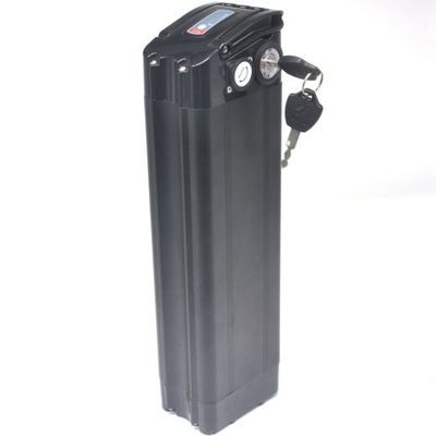1500 tempi di ciclo Maniglia portatile 36V 10AH Pacchetto bici elettrica in alluminio nero con serratura di sicurezza per bici pieghevole elettrica