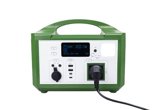 CE Approved Wireless Charging Bank portabile di energia solare con custodia in plastica verde per il sistema di backup UPS