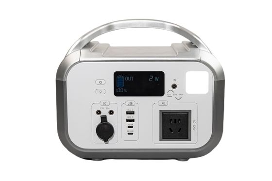 Lampada flash a LED ricarica Lifepo4 cilindrica con 3 prese AC Batteria Power Bank per smartphone