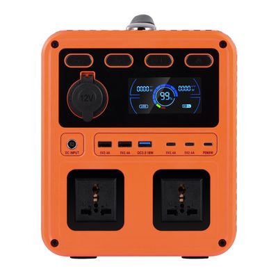 IP61 Alta potenza di uscita DC 13V 1200W AC Switch QC3.0 Generatore di energia portatile con inverter bidirezionale per il backup domestico
