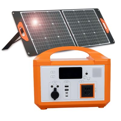 Risparmio energetico ricarica cilindrica LifePO4 Batteria centrale elettrica portatile con pannello solare per sistema solare off-grid
