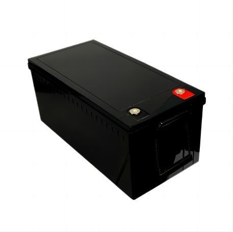 Potere ad alto rendimento rispettoso dell'ambiente 12.8V 220AH nero opaco con la batteria al litio delle cellule BYD LifeP04 per camper
