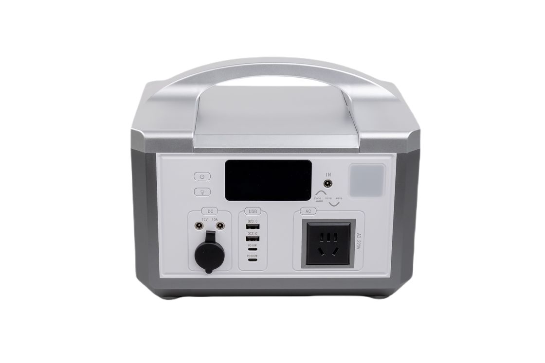220V 50HZ DC12 300W AC Swtich QC3.0 Portable Solar Power Bank con luce a LED per sistema di stoccaggio dell'energia