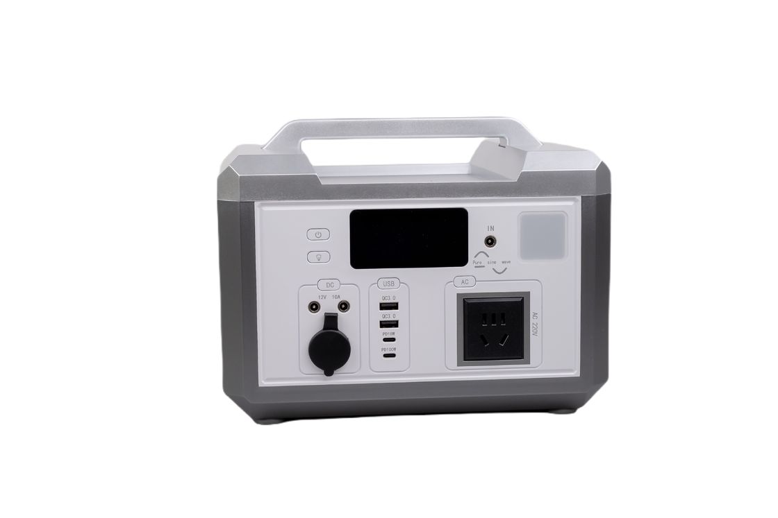 Silver Shell Ultra Output Power 600W EU Adapter Power Bank di ricarica con schermo LCD